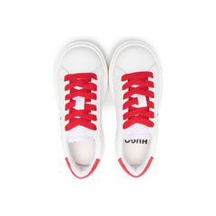 Side Logo Print Low Top Sneakers