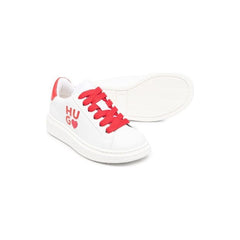 Side Logo Print Low Top Sneakers