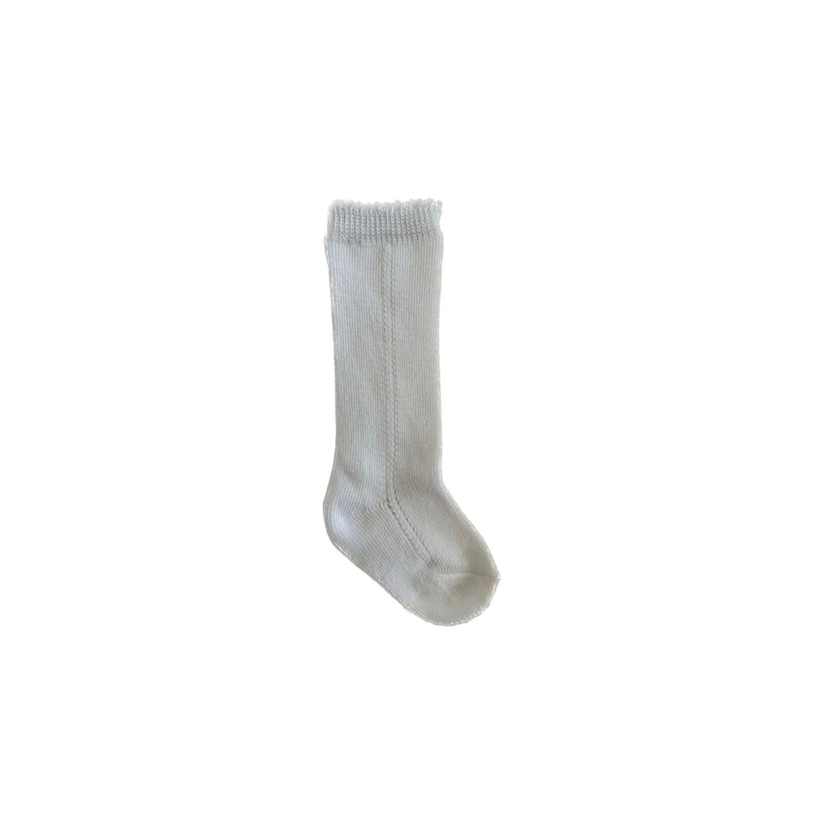 PATTERN SOCK WITH TRIMMING