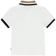 Logo Print Short Sleeve Collard Polo