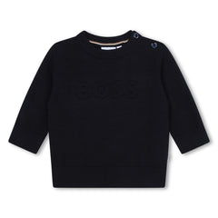 Embossed Logo Print Pullover