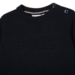 Embossed Logo Print Pullover