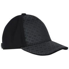 Monogram Black Logo Cap