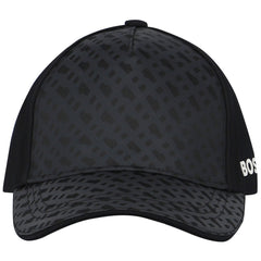 Monogram Black Logo Cap