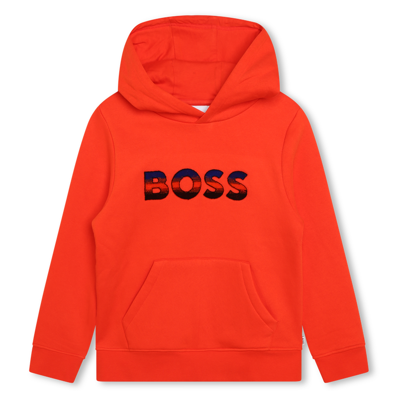 Logo Print Hooded Sweater