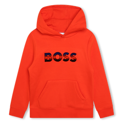 Logo Print Hooded Sweater