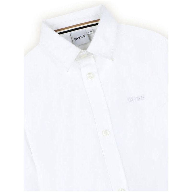 Logo Embroidered Button Up Shirt