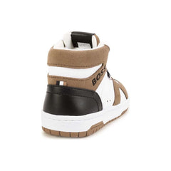 Panelled High Top Sneakers