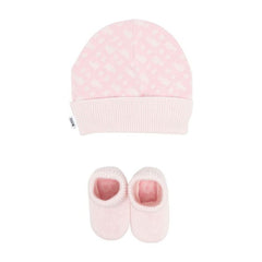 Geometric Pattern Hat And Slippers Set