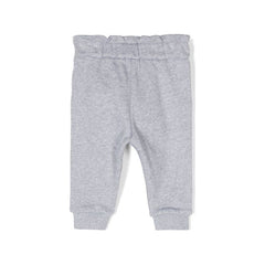 MELANGE EFFECT COTTON SWEATPANTS