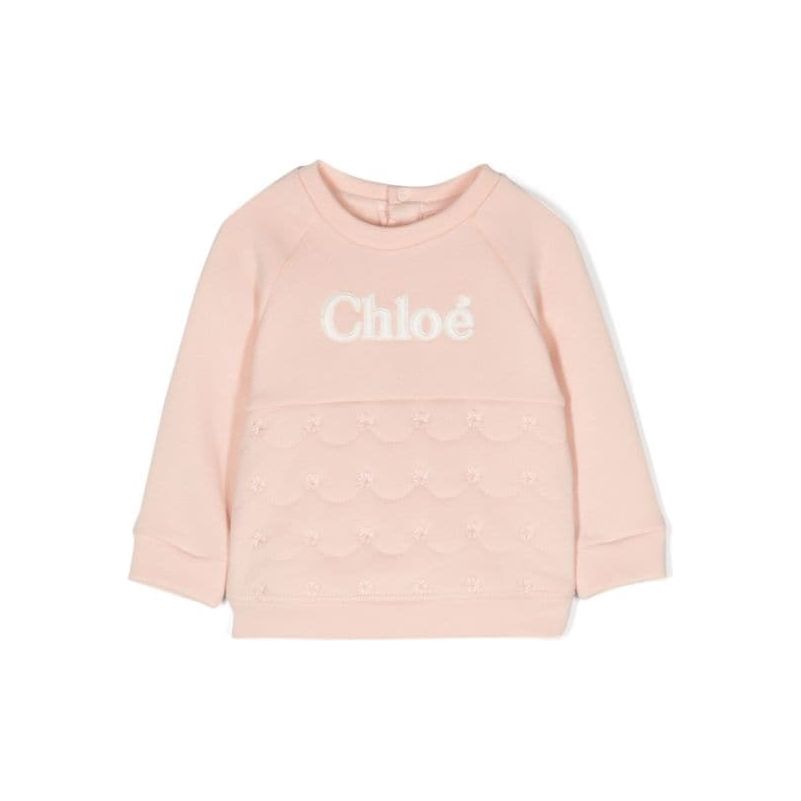 LOGO EMBOSSED CREW NECK SWEATER