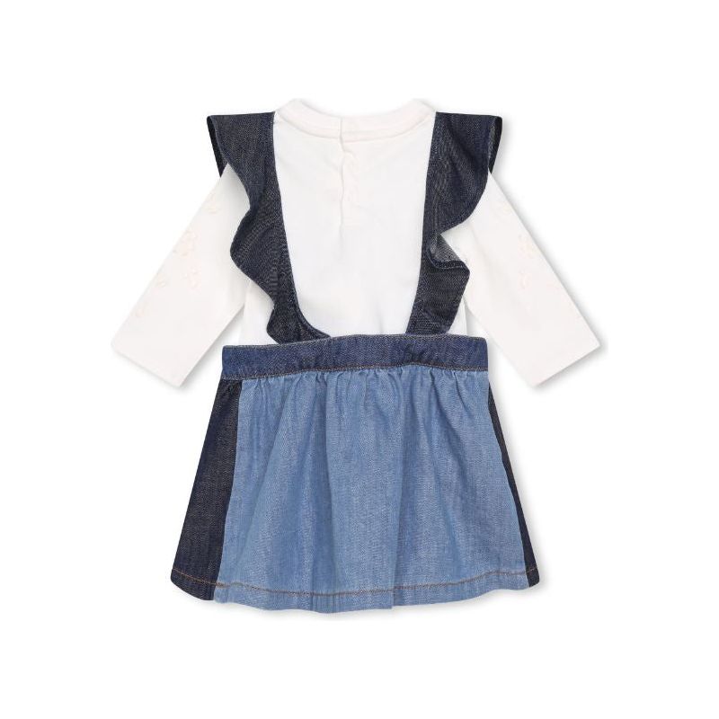 DENIM DRESS AND T-SHIRT SET