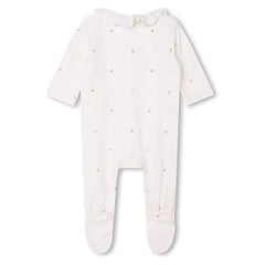 EMBROIDERED ORGANIC COTTON OVERALL SET OF TWO