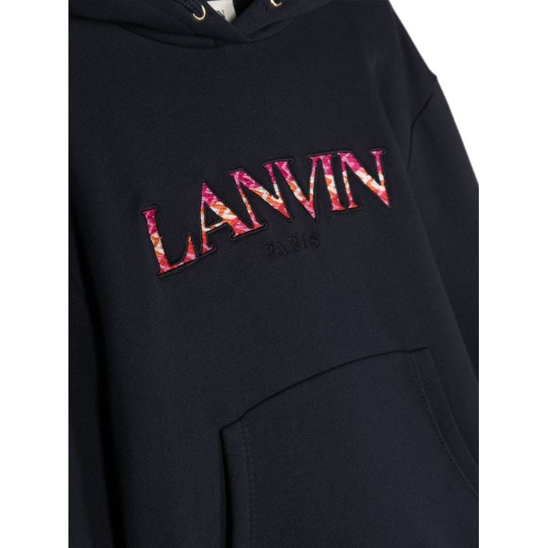 Logo Patch Cotton Hoodie