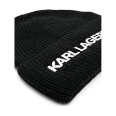 Logo Embroidered Ribbed Beanie