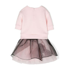 Logo Print Tulle Skirt Set