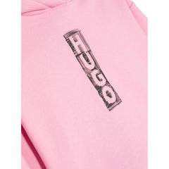 Logo Print Raw Cut Hoodie