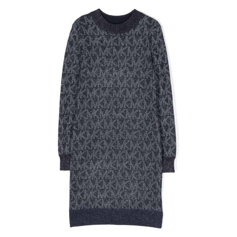 Monogram Pattern Knit Dress