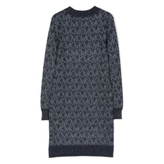 Monogram Pattern Knit Dress