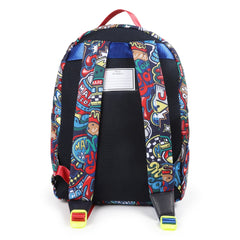 Multicolour Logo Patches Backpack