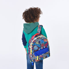 Multicolour Logo Patches Backpack