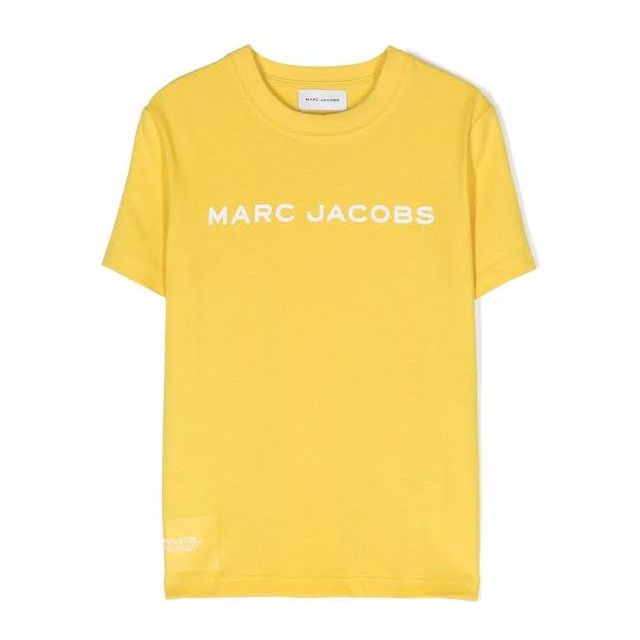 Yellow Logo Print T-Shirt