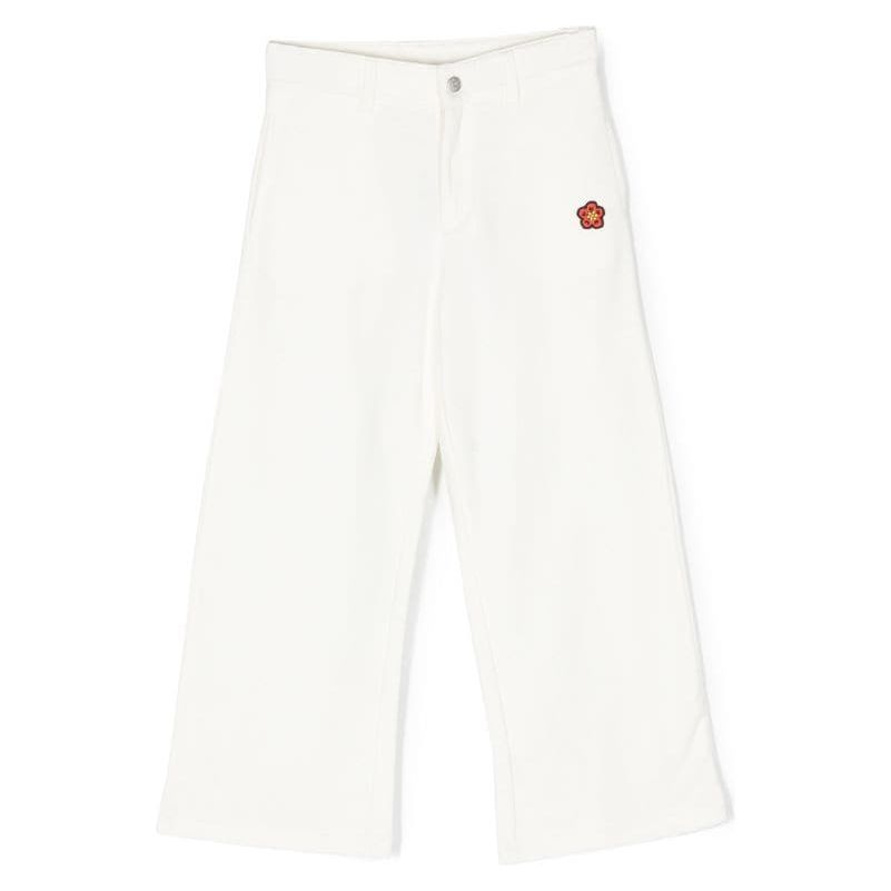 LOGO EMBROIDERED COTTON PANTS