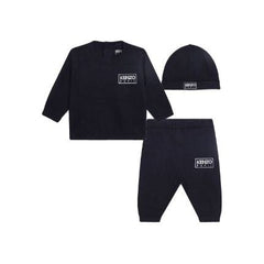 Logo Embroidered Knit Set