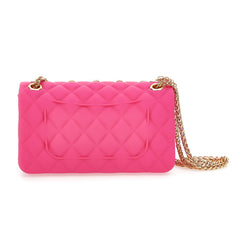 Rhinestone Embellished Quilted Shoulder Bag