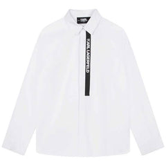 Cotton Logo Stripe Shirt