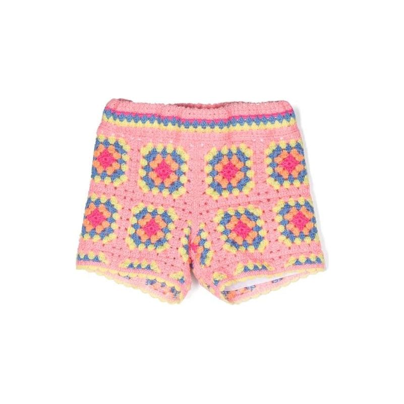 Multi Coloured Crotchet Shorts