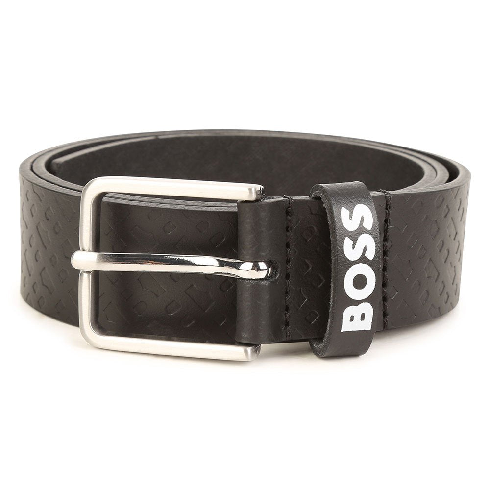 Flat Buckle Leather Belt