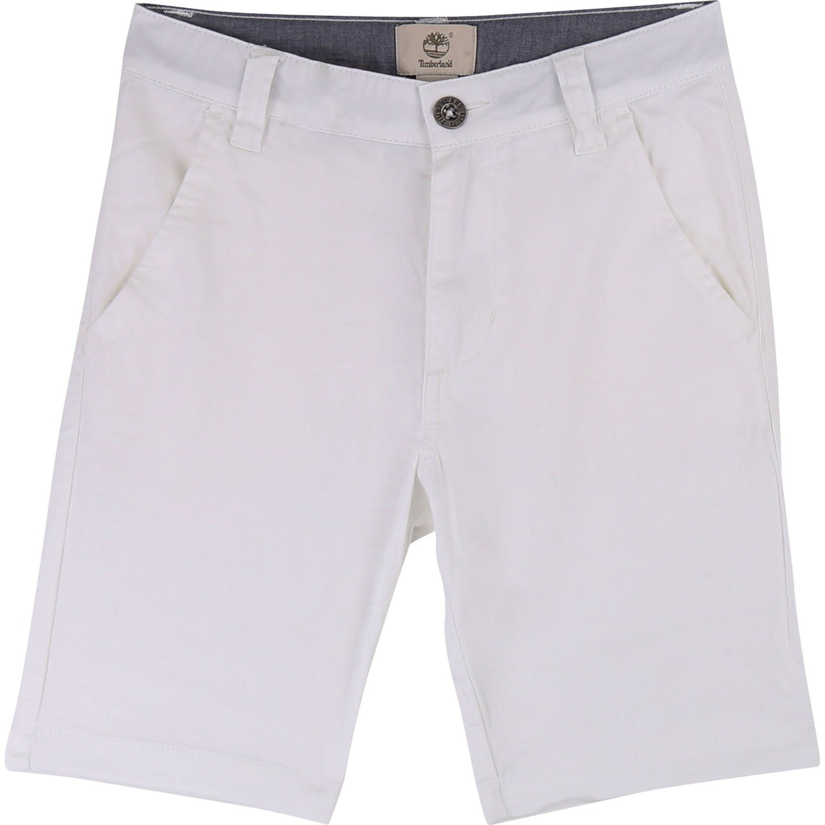 Boys White Bermuda Shorts