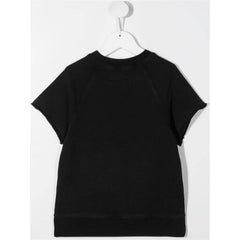 Black Logo Short Sleeve Sweater