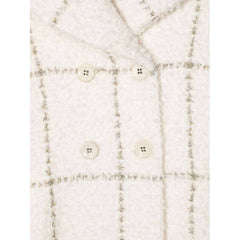 Ivory Coat In Wool Blend