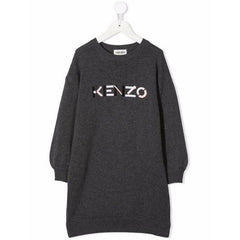 Logo Print Knit Dress