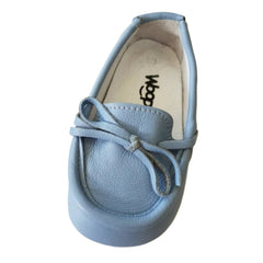 Bebe Baby Blue Leather Loafers