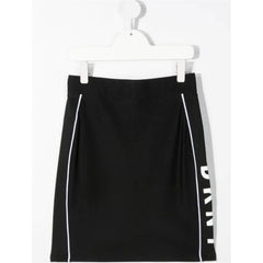 Side Panel Logo Print Skirt