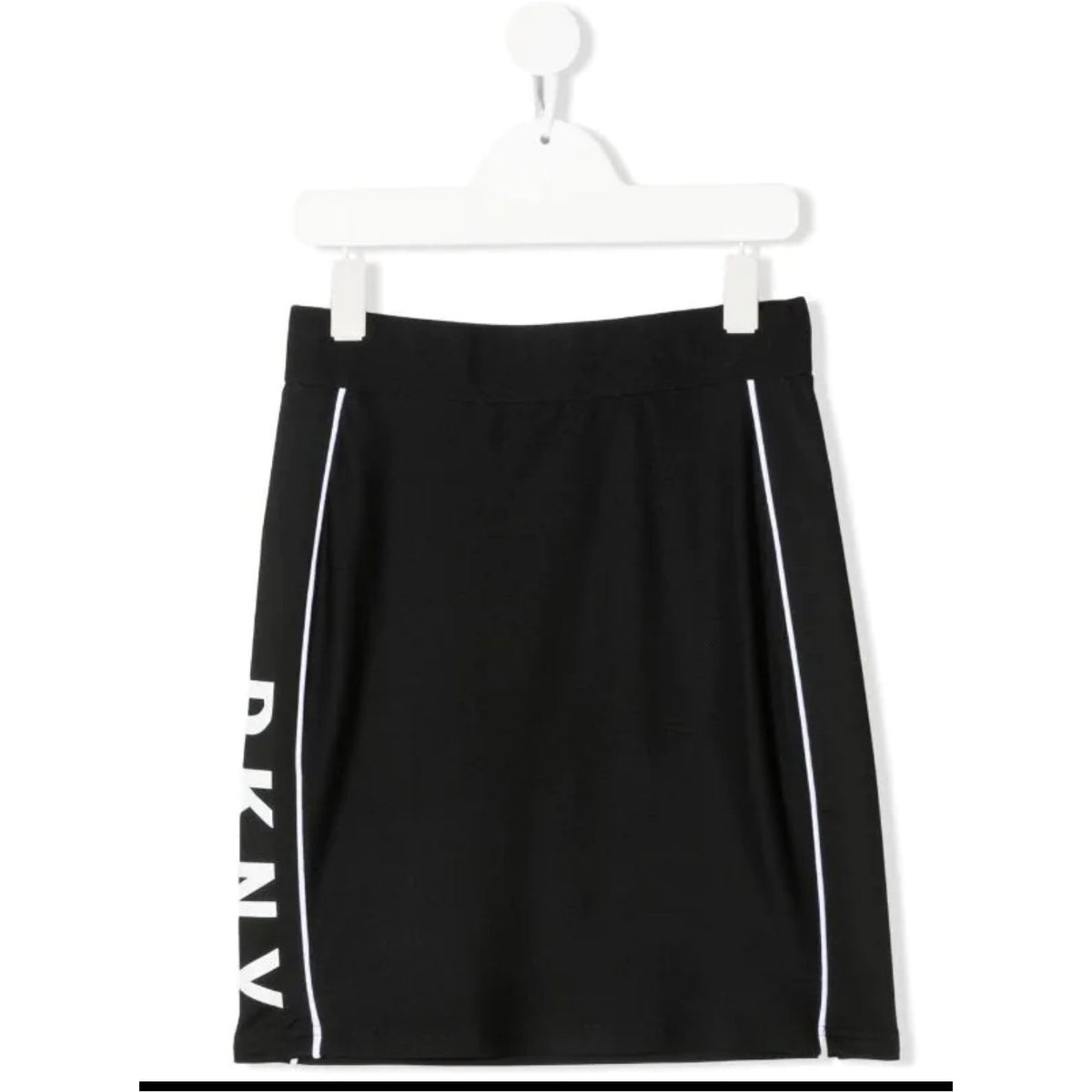 Side Panel Logo Print Skirt