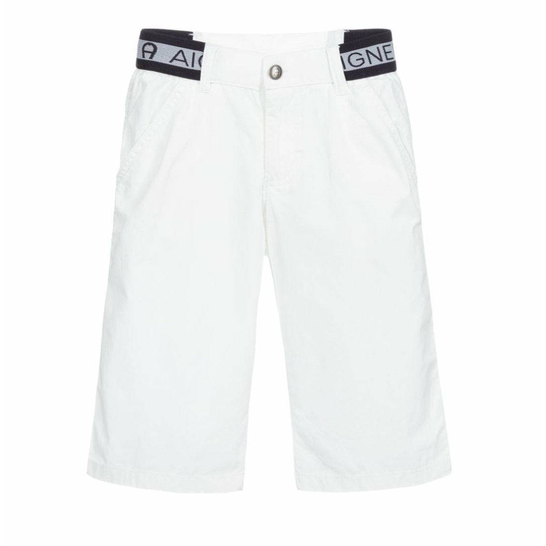 Teen White Logo Shorts