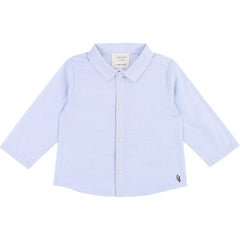 Boys Cotton Blue & White Checked Shirt