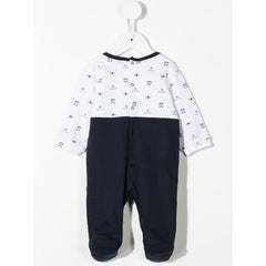 Logo Print Cotton Overall Set