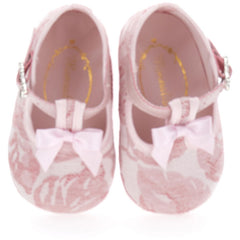 Pink Brocade Slippers