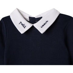 Embroidered Logo Collar Onesie