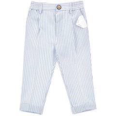 Cuffed Seersucker Trousers