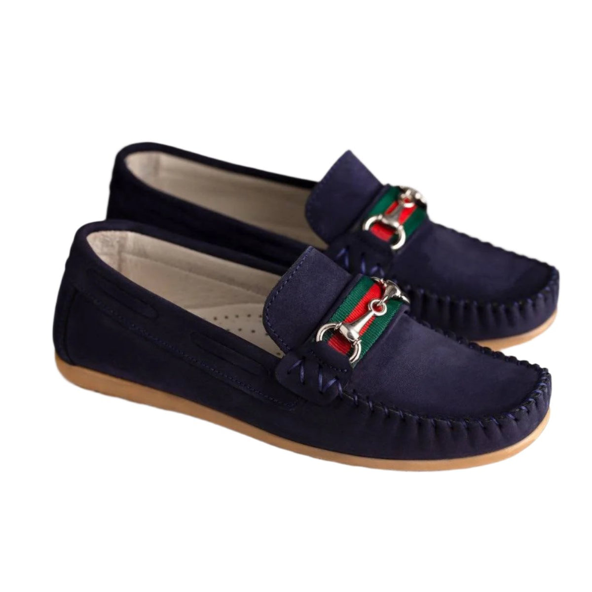 Romeo Suede Loafers - Navy