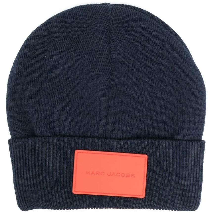 Logo Patch Ribbed Turn Up Beanie