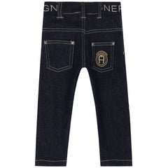 Logo Print Denim Jeans