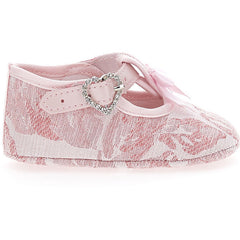 Pink Brocade Slippers