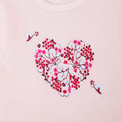 Floral Heart Cotton Overall